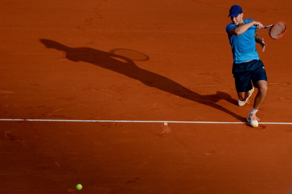 Thiem in 1st round action (Getty/Mitchell Gunn)