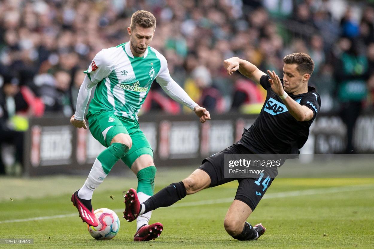 Mitchell Weiser has been impressive from the right wing-back role this season for Bremen PHOTO CREDIT: DeFodi Images
