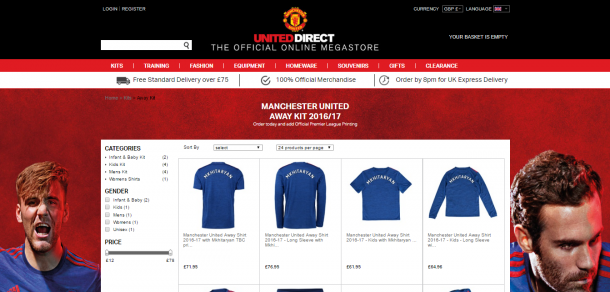 A mishap on Manchester United's store revealed they have signed Henrikh Mkhitaryan | Photo: ManUtd.com