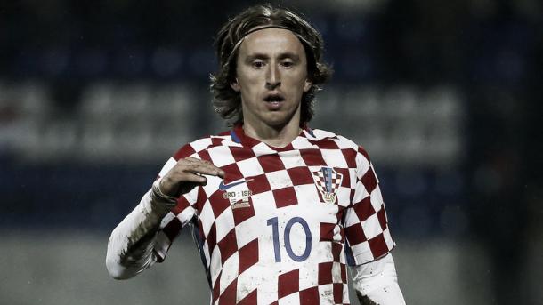 Above: Luka Modric in action for Croatia | Photo: Sky Sports 