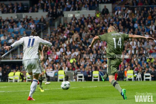 Momento del gol de Gareth Bale | Foto: Daniel Nieto - VAVEL