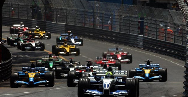 Inicio del Gran Premio de Mónaco 2003. Imagen:grandepremio.com