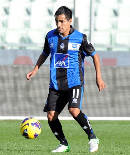 Maix Moralez with Atalanta in October of 2012 | Source: Giuseppe Bellini - Getty Images