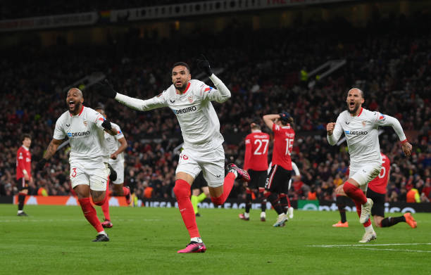 En Nesyri celebrando el gol de Old Trafford. || Foto: Getty Images. 
