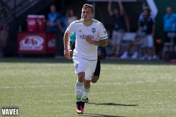 Jordan Morris will be back with the Seattle Soundes in their game against the Houston Dynamo | Source: Brandon Farris - VAVEL USA