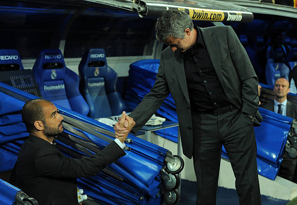 Mourinho saludando a Guardiola I Foto: Getty Images