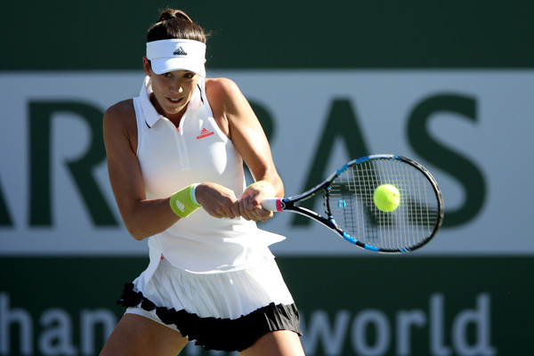 Muguruza is looking to reach the quarterfinals at Indian Wells for the first time in her career (Photo by Matthew Stockman / Getty Images)
