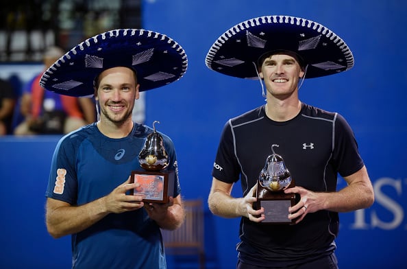 Jamie Murray and Bruno Soares capture their first title of the season (Photo: Alfredo Estrella/Getty Images)