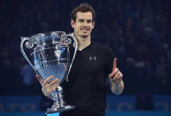 Andy Murray clinched the year-end number one ranking by winning the ATP World Tour Finals last year. Photo: Julian Finney/Getty Images