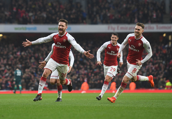 A única vitória em clássicos no primeiro turno foi contra o Tottenham (Foto: Stuart MacFarlane/Arsenal FC via Getty Images)