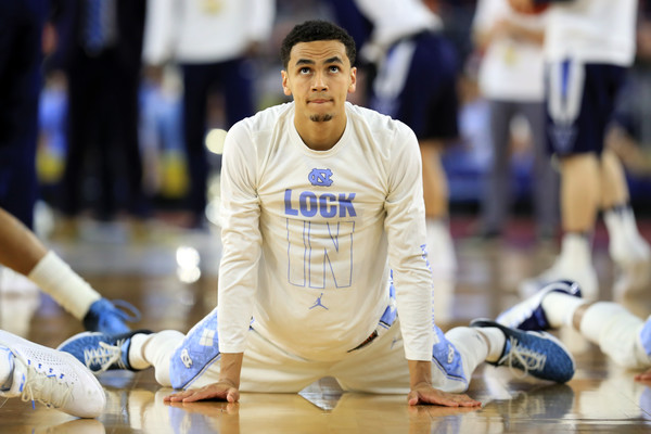 Paige warming up before the National Title Game (Getty)