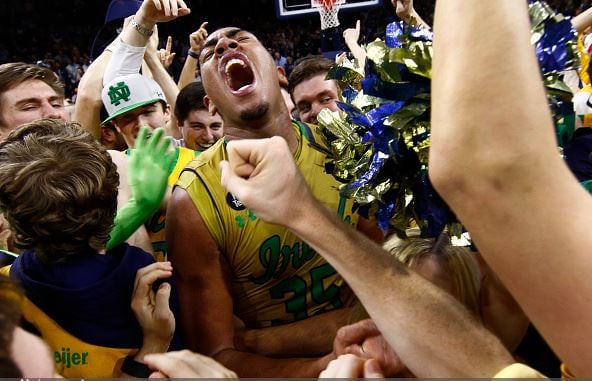 The Irish began clicking with several big wins, including this stunner of second-ranked North Carolina / Michael Hickey - Getty Images