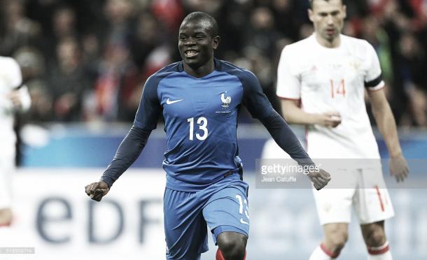 N´Golo Kanté con la selección de Francia. Foto: Getty Images