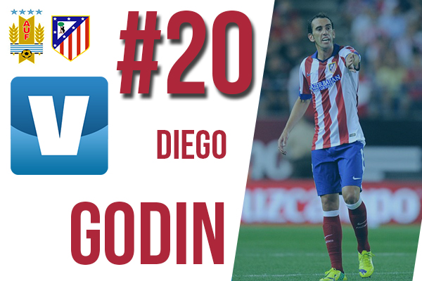 Diego Godin of Atletico Madrid and Uruguay
