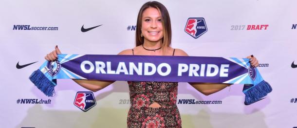 Nickolette Driesse is selected 32nd overall in the 2017 NWSL College Draft | Photo: Orlando Pride