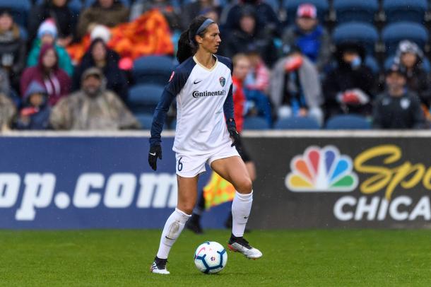 Abby Erceg will have one more game with the Courage before heading to the World Cup. | Photo: isiphotos.com