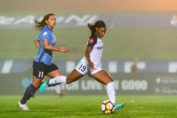 Crystal Dunn has been close to unstoppable this season | Source: nccourage.com