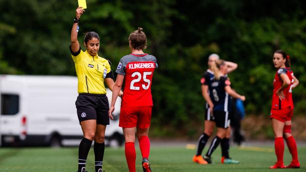 Klingenberg received a yellow for a different foul during the same match | Source: Jane Gershovich-ISI Photos