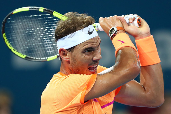 Nadal dominated with his backhand on Tuesday. Photo: Chris Hyde/Getty Images