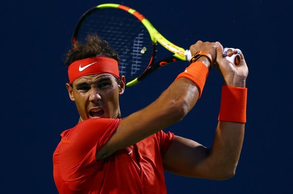 Nadal was like a wall behind his formidable ground strokes in this match. Photo: Getty Images