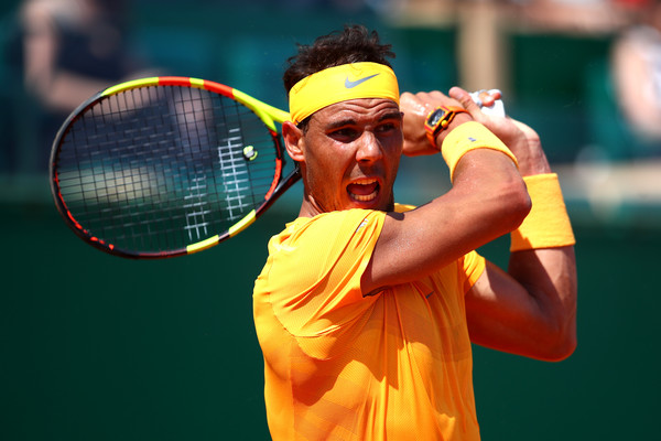 Rafael Nadal overwhelmed Dimitrov with his powerful strokes on Saturday. Photo: Julian Finney/Getty Images