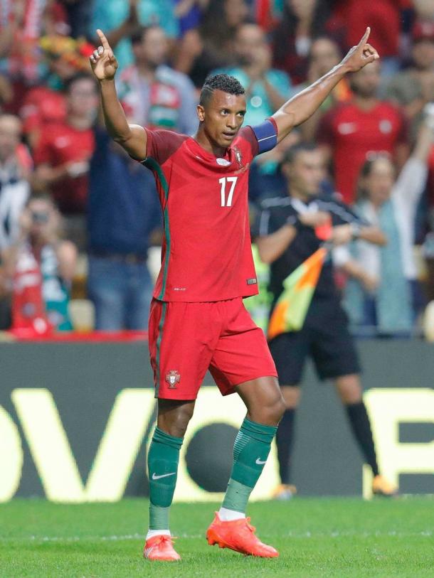 Nani celebrando un gol con la selección | Seleçao de Portugal
