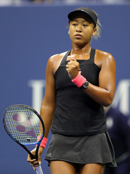 Naomi Osaka looked calm and collected throughout the opening set | Photo: Elsa/Getty Images North America