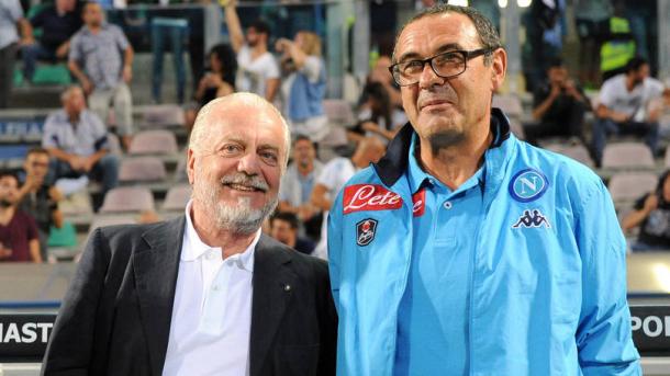 De Laurentiis e Sarri, corrieredellosport.it