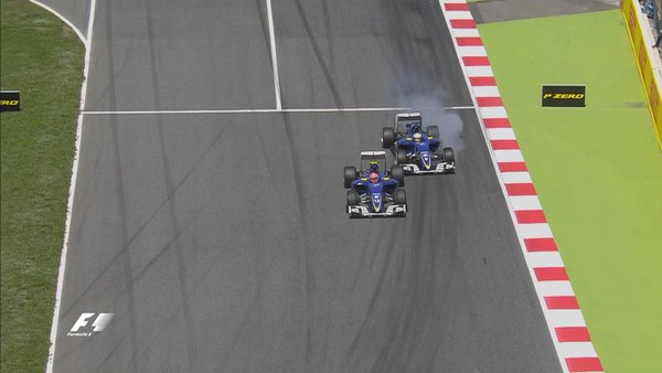 A disputa da Sauber: Ericsson travou tudo contra Nasr (Foto: Divulgação/F1)