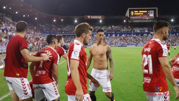 El Nàstic empató en los instantes finales ante el Zaragoza | Foto: La Liga 1|2|3