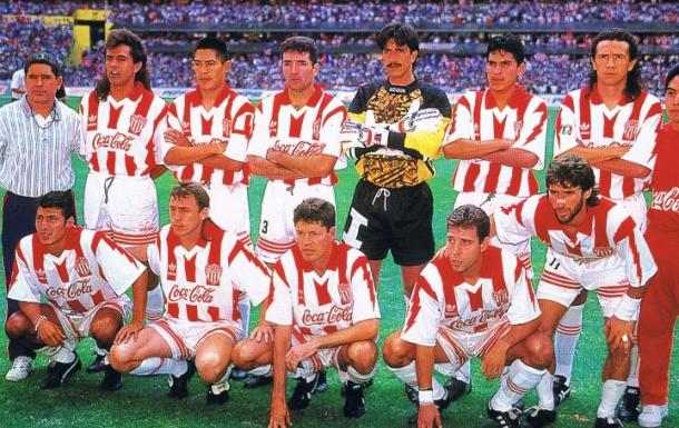 Necaxa campeón en la 94-95 / Fuente: Pasión Rojiblanca