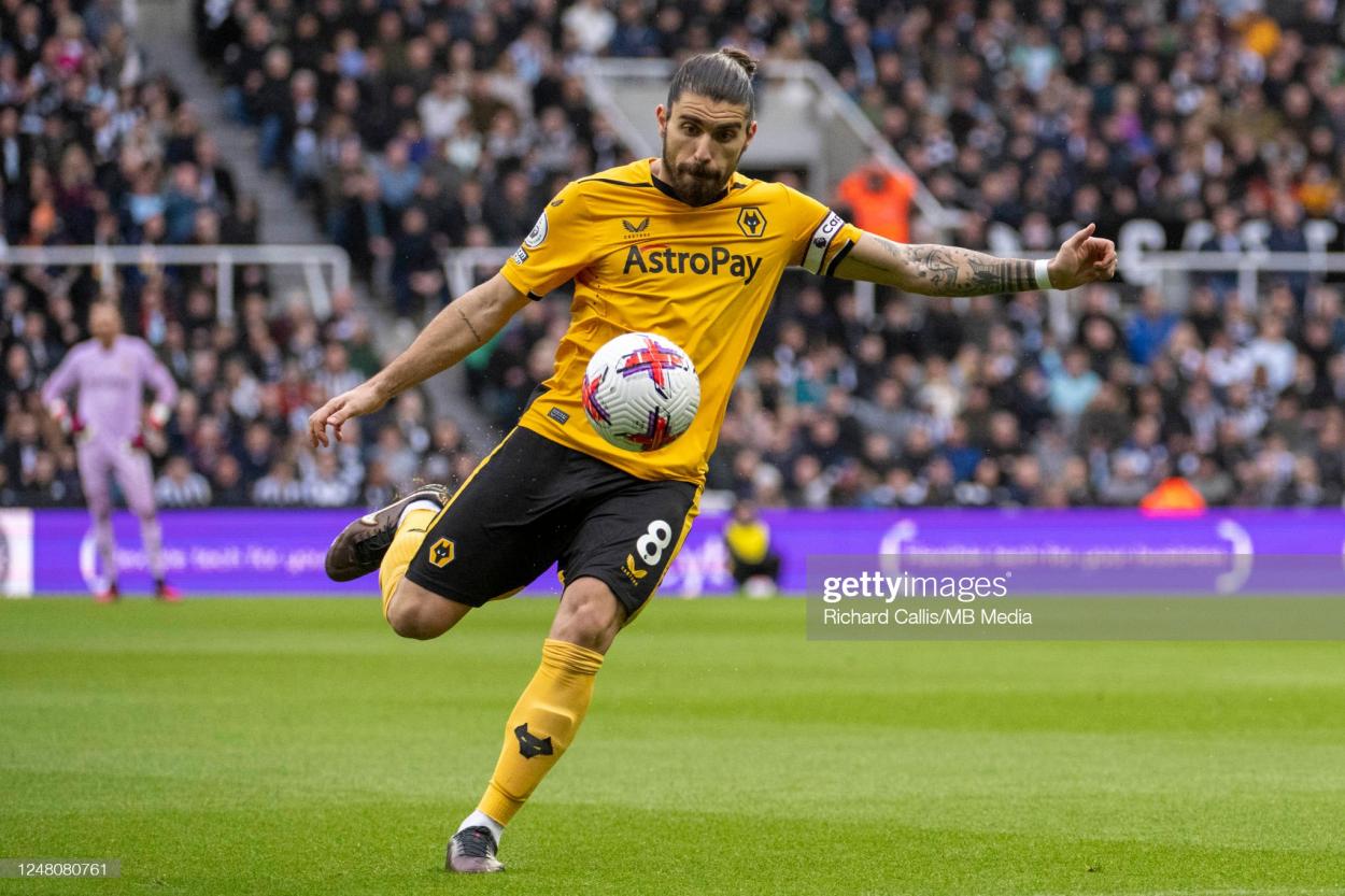 Neves with his trademark volley against Newcastle United - (Photo by Richard Callis, MB Media/Getty Images)