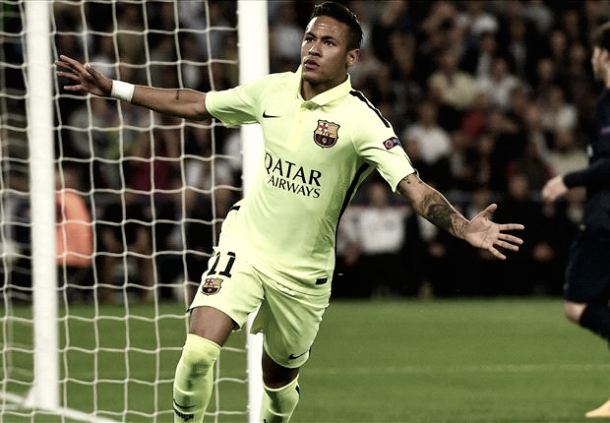 Neymar celebrando el primer gol del partido | Foto: Getty Images
