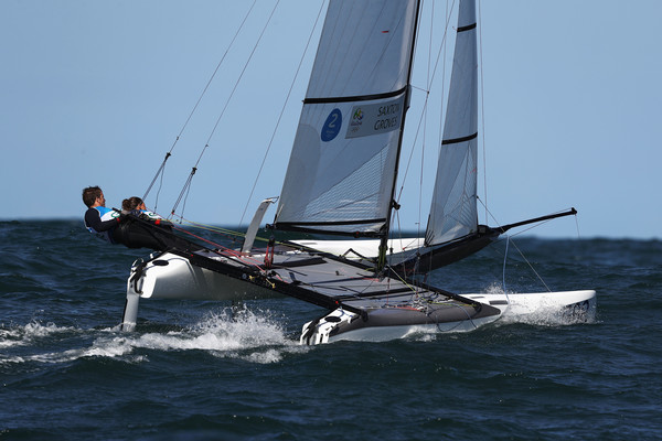 Ben Saxton and Nicola Groves in action on day eigth of the Olympics | photo: Zimbo