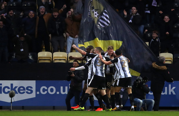 El Notts County celebra el empate. Foto: Getty Images