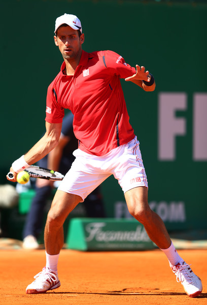 Novak Djokovic at the Monte-Carlo Rolex Masters. Photo: Michael Steele/Getty Images