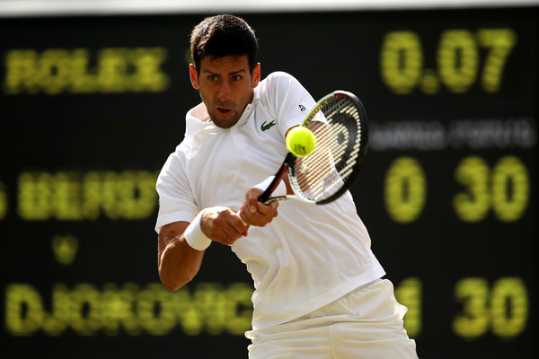 Djokovic in action (Photo: Julian Finney/Getty Images Europe)