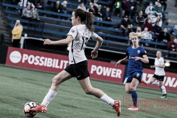 Kelley O'Hara captained Sky Blue in their home opener (Source: EarchPhoto - Vavel)