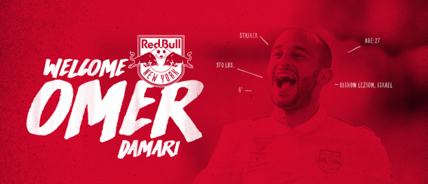 New York Red Bulls welcome Omer Damari to the club. | Image source: NYRB