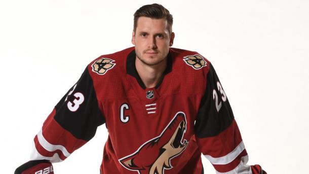 Oliver Ekman-Larsson sporing his new 'C' | Photo: nhl.com