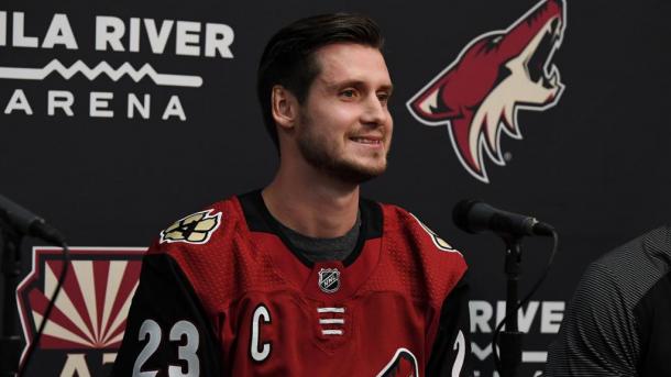 Oliver Ekman-Larsson sporting his new "C" | Photo: NHL.com