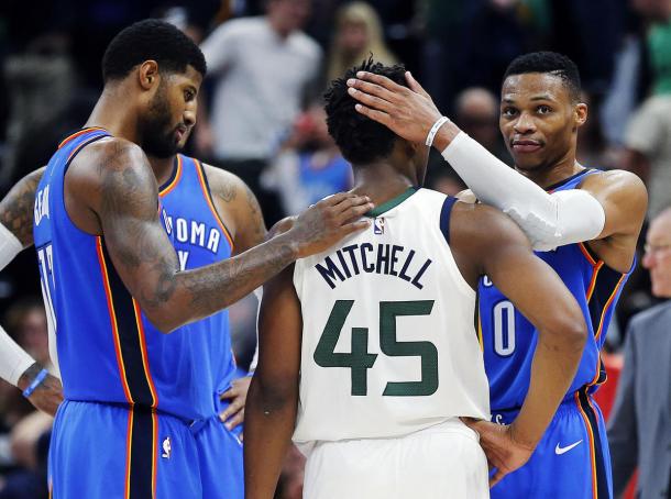 Will OKC be sent packing or it be the Jazz? It's hard to tell! Photo: Ravell Call, Deseret Deseret News