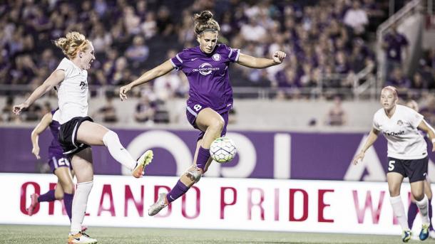 Sarah Hagen scored the only goal of the night for Orlando | Source: Roy K. Miller/ISI Photos