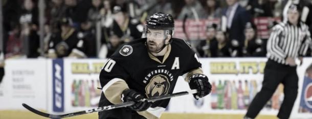 Zach O'Brien con los Growlers | Foto: ECHL.com