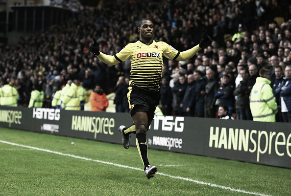 Ighalo celebrates - a familiar sight this season. Photo: Getty Images