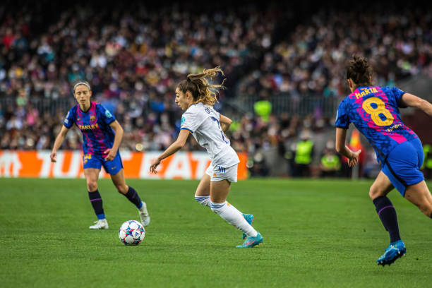 Olga frente al FC Barcelona I Imagen: Getty Images