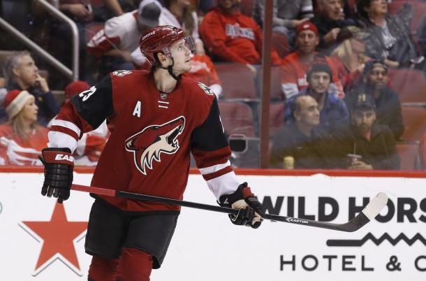 Oliver Ekman-Larsson scored the overtime winning goal in the Coyotes victory over the Flyers | Source: Ross D. Franklin - AP Photo