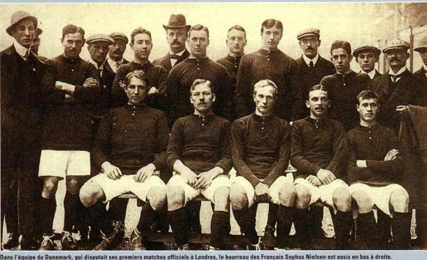 OLYMPIANS: Harald and his Danish team-mates in London for the 1908 Olympic Games.