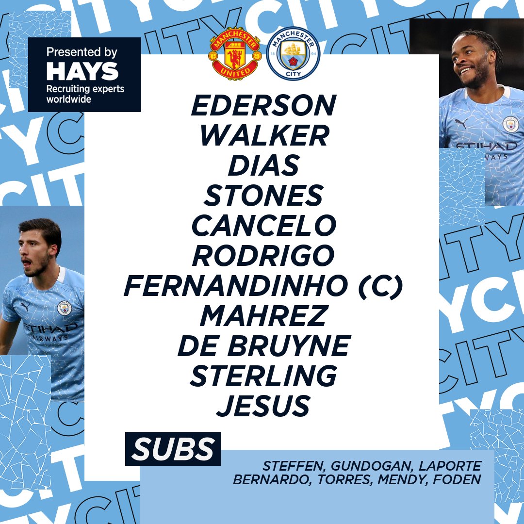 Once del Manchester City. Foto: @ManCity