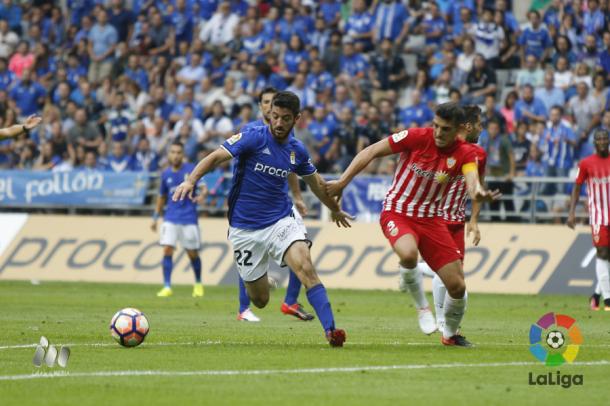 El Oviedo venció en casa ante el Almería. | Foto: LFP